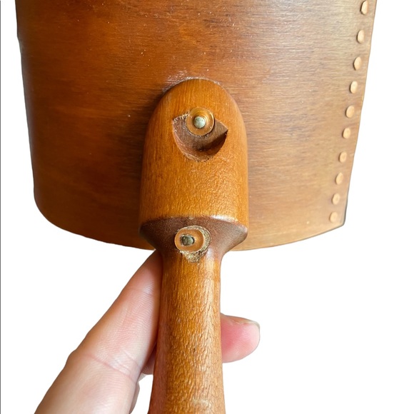 Vintage wooden wares pot unique - Picture 3 of 8